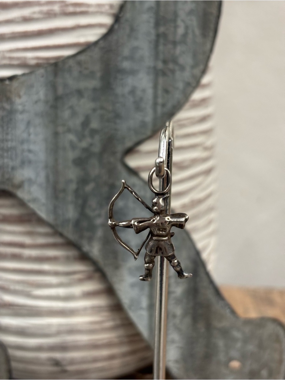 Sterling Silver Archer Charm